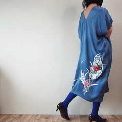 Square KIMONO Dress -using Vintage Kimono 第8張的照片