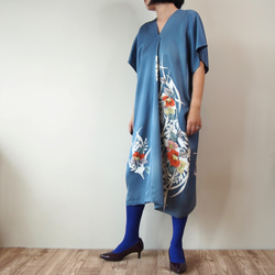 Square KIMONO Dress -using Vintage Kimono 第9張的照片