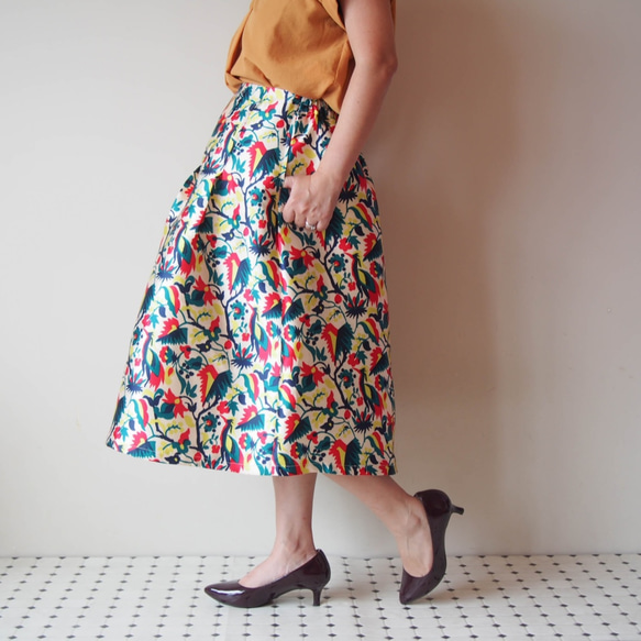 「再販」MACAO きまぐれコレクション第２弾　-クレイジーなプリントのスカート 6枚目の画像