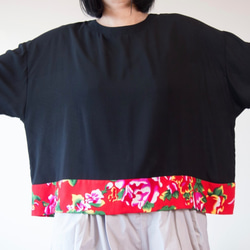 KIMONO TOP -Over sized top with CHINESE textile 第4張的照片