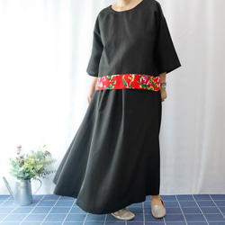 KIMONO TOP -Over sized top with CHINESE textile 第7張的照片