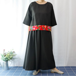 KIMONO TOP -Over sized top with CHINESE textile 第8張的照片