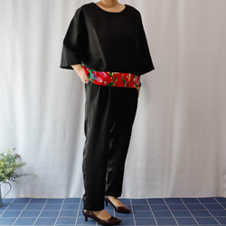 KIMONO TOP -Over sized top with CHINESE textile 第10張的照片