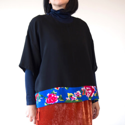 KIMONO TOP -Over sized top with CHINESE textile 第1張的照片