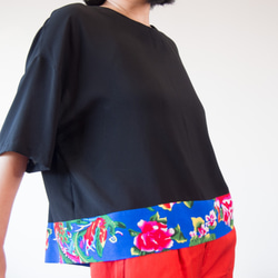 KIMONO TOP -Over sized top with CHINESE textile 第2張的照片