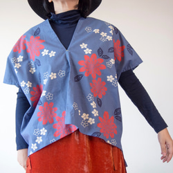 OKINAWA TOP  -upcycled from unused summer KIMONO 第2張的照片