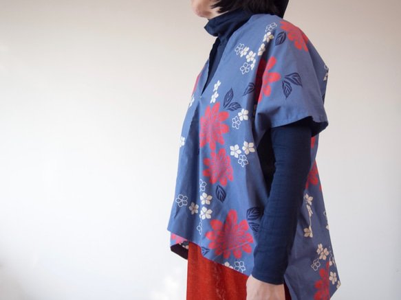 OKINAWA TOP  -upcycled from unused summer KIMONO 第8張的照片