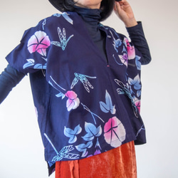 OKINAWA TOP  -upcycled from unused summer KIMONO 第2張的照片