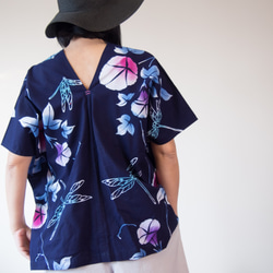 OKINAWA TOP  -upcycled from unused summer KIMONO 第5張的照片