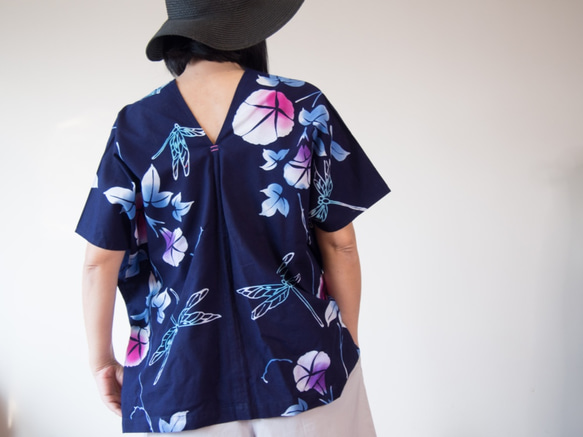 OKINAWA TOP  -upcycled from unused summer KIMONO 第5張的照片