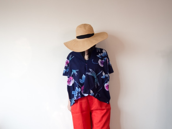 OKINAWA TOP  -upcycled from unused summer KIMONO 第10張的照片