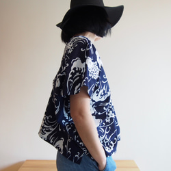 OKINAWA TOP  -upcycled from unused summer KIMONO 第8張的照片