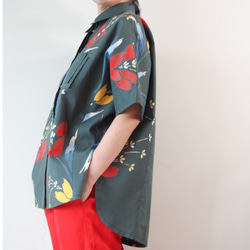 YUKATA Aloha Shirt  -upcycled from unused summer KIMONO 第1張的照片