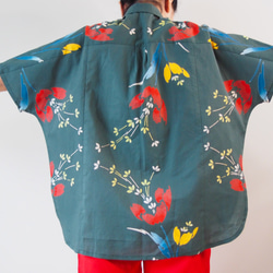 YUKATA Aloha Shirt  -upcycled from unused summer KIMONO 第6張的照片