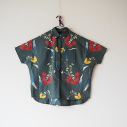 YUKATA Aloha Shirt  -upcycled from unused summer KIMONO 第7張的照片