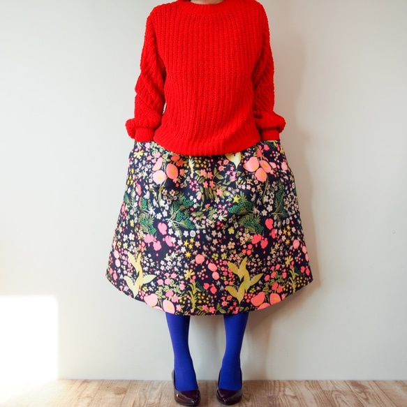【はなさま専用ページ】きまぐれコレクション　-クレイジーな織り模様のスカート 4枚目の画像