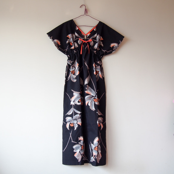 OKINAWA DRESS -Midi dress using YUKATA(Summer KIMONO) fabric 第4張的照片