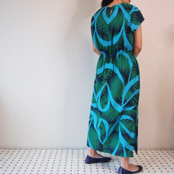 AODAI DRESS -MAXI dress using YUKATA(Summer KIMONO) fabric 第5張的照片