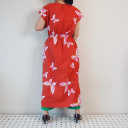 AODAI DRESS -MAXI dress using YUKATA(Summer KIMONO) fabric 第5張的照片