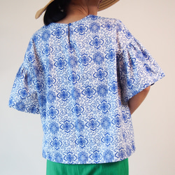 KIMONO TOP -Over sized top with CHINESE textile 第4張的照片