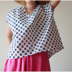 OKINAWA TOP  -upcycled from unused summer KIMONO 第3張的照片