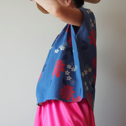 OKINAWA TOP  -upcycled from unused summer KIMONO 第2張的照片