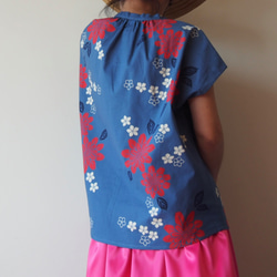 OKINAWA TOP  -upcycled from unused summer KIMONO 第4張的照片