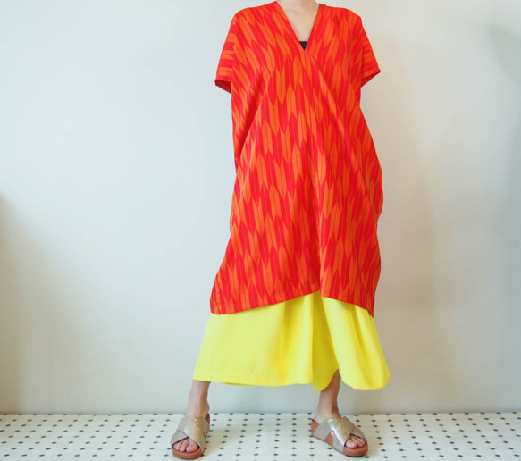 SoldSquare連衣裙 - 復古和服製成的方形連衣裙“免運費” 第2張的照片