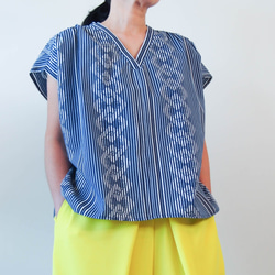 OKINAWA TOP  -upcycled from unused summer KIMONO 第4張的照片