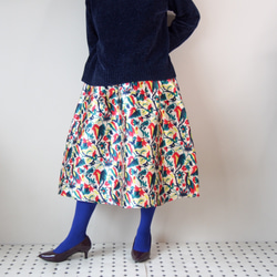 Sold きまぐれコレクション第２弾　-クレイジーなプリントのスカート　Lサイズ　お値引き品　送料無料 4枚目の画像