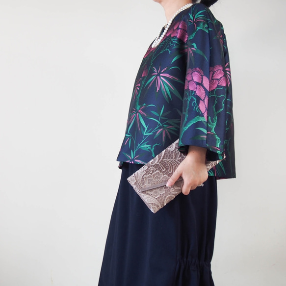 ＜受注製作＞ 『再販』KABUKI JACKET -キモノチックな織り柄のジャケット  3色展開です！ 3枚目の画像