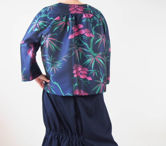 ＜受注製作＞ 『再販』KABUKI JACKET -キモノチックな織り柄のジャケット  3色展開です！ 10枚目の画像
