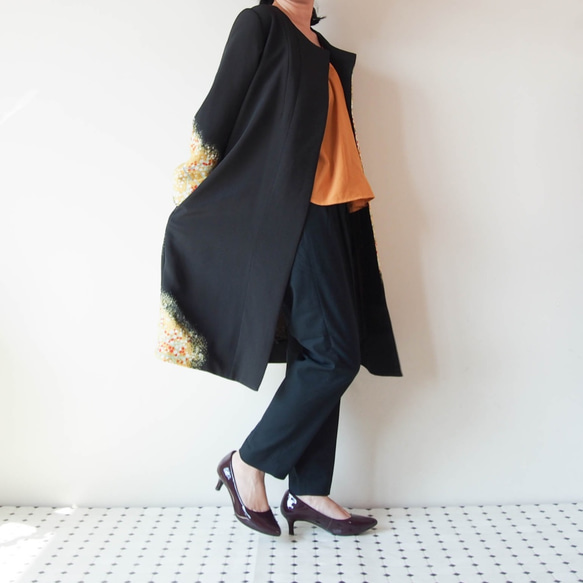 KIMONO Long Jacket -upcycled from Vintage Kimono 第5張的照片