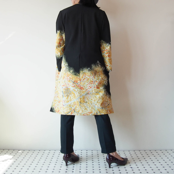KIMONO Long Jacket -upcycled from Vintage Kimono 第8張的照片
