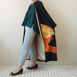 KIMONO Long Jacket -upcycled from Vintage Kimono 第9張的照片