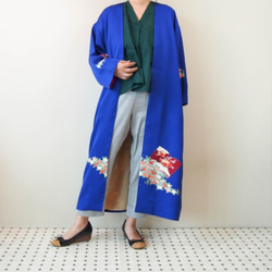 KIMONO Long Jacket -upcycled from Vintage Kimono 第1張的照片