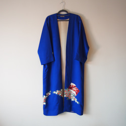 KIMONO Long Jacket -upcycled from Vintage Kimono 第10張的照片