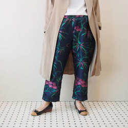 KABUKI TROUSERS -with KIMONO inspired woven fabric 第2張的照片