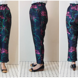 KABUKI TROUSERS -with KIMONO inspired woven fabric 第6張的照片