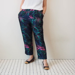 KABUKI TROUSERS -with KIMONO inspired woven fabric 第7張的照片