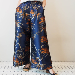 KABUKI TROUSERS -with KIMONO inspired woven fabric 第7張的照片