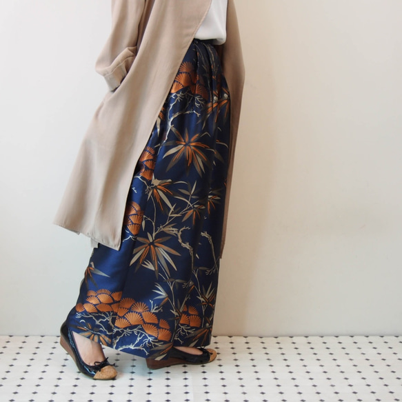 KABUKI TROUSERS -with KIMONO inspired woven fabric 第10張的照片