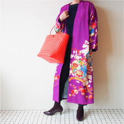 KIMONO Long Jacket -upcycled from Vintage Kimono 第1張的照片