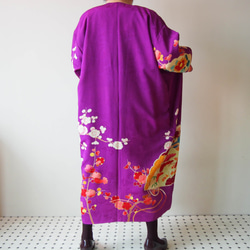 KIMONO Long Jacket -upcycled from Vintage Kimono 第6張的照片