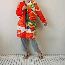 KIMONO Long Jacket -upcycled from Vintage Kimono 第10張的照片