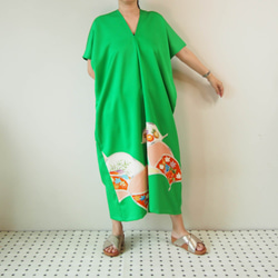 Square KIMONO Dress -using Vintage Kimono 第8張的照片
