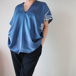 OKINAWA TOP  -upcycled from unused  KIMONO 第9張的照片