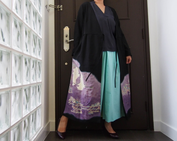 出售KIMONO裹著Dress&#39;n外套2路Kashukuruwanpi使用Tomesode 第2張的照片