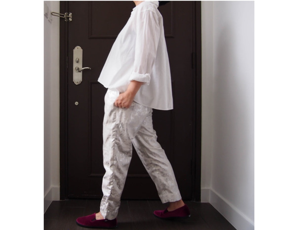 銀白色錐形褲-Kimagure Collection New Pattern !!“免費送貨” 第1張的照片