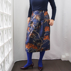 KABUKI SKIRT - 類似和服的梭織半身裙，設計略有不同 第5張的照片